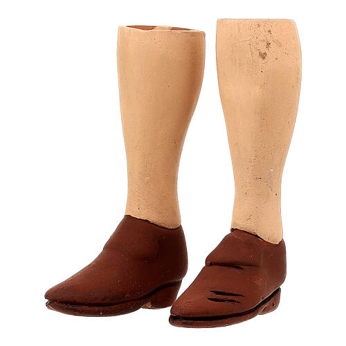 Kit testa mani piedi donna bionda 35 cm occhi di vetro presepe 5