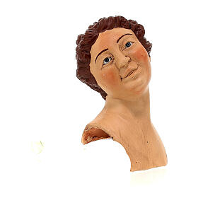 Körperteile-Set aus Terrakotta, braunhaarige Frau, für 35 cm Krippe