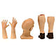 Körperteile-Set aus Terrakotta, kahler Mann, für 35 cm Krippe s6