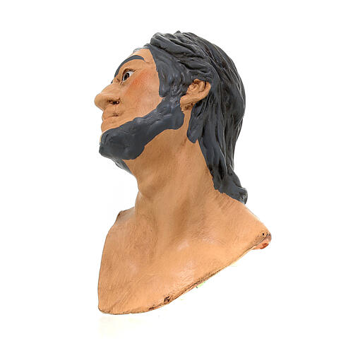 Körperteile-Set aus Terrakotta, Mann mit grauem Haar, für 35 cm Krippe 3