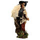 Bagpiper with wood bagpipe for Neapolitan Nativity Scene with 15 cm characters s3