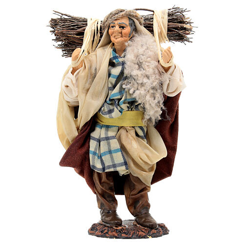 Man with hay for Neapolitan Nativity Scene with 15 cm characters 1