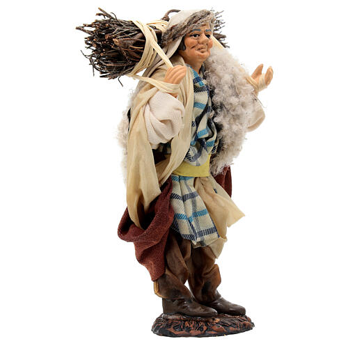 Man with hay for Neapolitan Nativity Scene with 15 cm characters 3