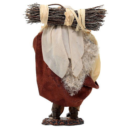 Man with hay for Neapolitan Nativity Scene with 15 cm characters 4