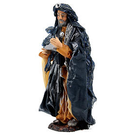 Wise Men figurine standing 15 cm in terracotta Neapolitan nativity scene