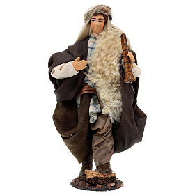 Junger Pfeifer Figur aus Terrakotta 15 cm neapolitanische Krippe