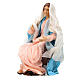 Statua Vergine Maria 15 cm in terracotta presepe napoletano s2
