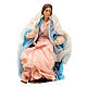 Virgin Mary statue in terracotta for 15 cm Neapolitan nativity scene s1