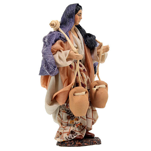 Water woman in terracotta 15 cm Neapolitan nativity 3
