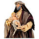 Terracotta statue of Saint Joseph with Jesus Child for Neapolitan Nativity Scene of 18 cm s2