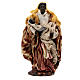 Terracotta statue of Moor woman with child for Neapolitan Nativity Scene of 13 cm s1