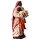 Estatua morena con niño en brazos 13 cm belén napolitano s3