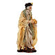 Terracotta statue of Wise Man with beard for Neapolitan Nativity Scene of 13 cm s3