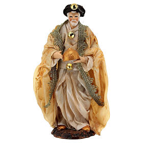 Magio con barba 13 cm in terracotta presepe napoletano