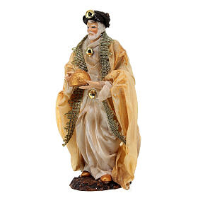 Magio con barba 13 cm in terracotta presepe napoletano