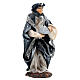 Terracotta statue of white Wise Man for Neapolitan Nativity Scene of 13 cm s3