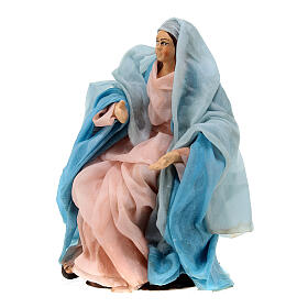 Statue of the Virgin Mary praying for Neapolitan Nativity Scene of 13 cm