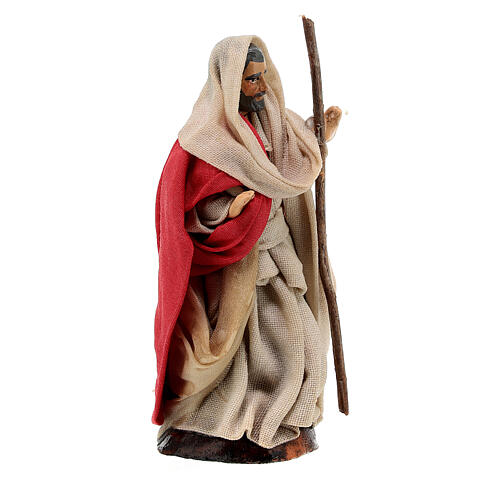 Statue of Saint Joseph for Neapolitan Nativity Scene of 8 cm 3