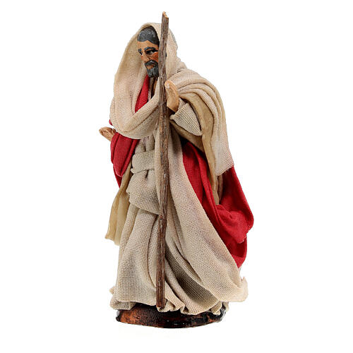 Joseph statue 8 cm in terracotta Neapolitan nativity scene 2