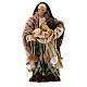 Statue of an old woman with cheese for Neapolitan Nativity Scene of 13 cm s1
