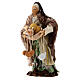 Statue of elderly woman with cheese terracotta 13 cm Neapolitan nativity s2