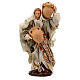 Statue young woman with jugs terracotta 13 cm Neapolitan nativity s1