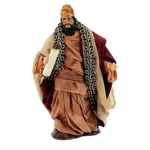 Herod's terracotta figurine for Neapolitan Nativity Scene of 12 cm 1