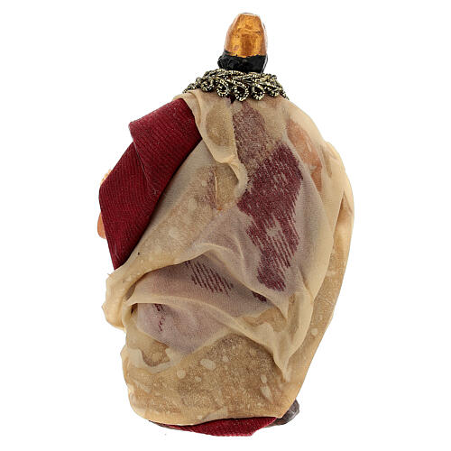 Figura Herodes para presépio napolitano com peças de terracota de 10 cm 4