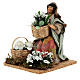 Statua giovane fioraia 12 cm presepe napoletano s2