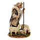 Figura jovem pastor com ovelhas para presépio napolitano com peças de terracota de 12 cm s3