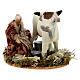 Woman milking a cow, terracotta figurine for Neapolitan Nativity Scene of 12 cm s3