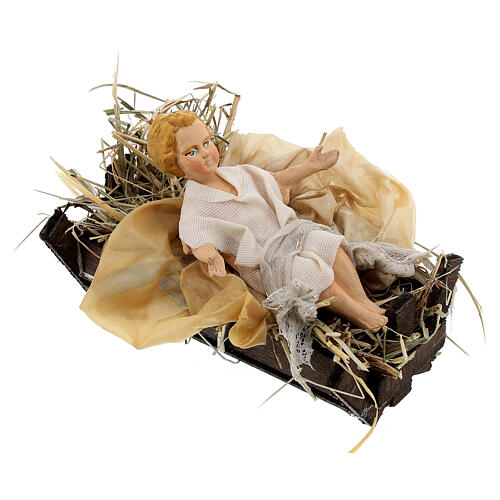 Statua bambino Gesù presepe napoletano 30 cm 3