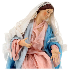 Estatua Virgen de terracota 30 cm belén napolitano