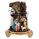 Baroque bell with Holy Family 25x40 cm for Neapolitan Nativity Scene s3