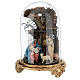 Holy Family statue in bell Baroque style 25x40 cm Neapolitan s1