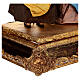Natividade base ouro retangular 35 cm estilo barroco presépio napolitano s6