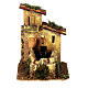 Water mill with house set 15x10x15 Neapolitan nativity 8 cm s1