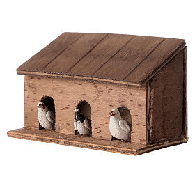 Cork pigeon house for Neapolitan Nativity Scene with 12 characters
