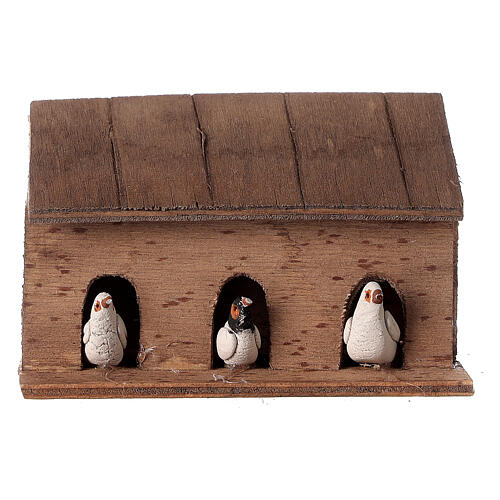 Cork pigeon house for Neapolitan Nativity Scene with 12 characters 1