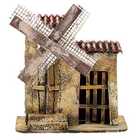 Molino de viento 20x15x10 cm belén napolitano 8 cm