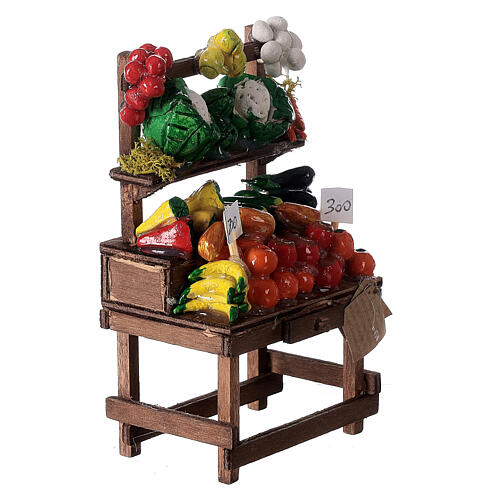 Étal fruits et légumes pour crèche napolitaine 6-8 cm 3