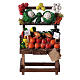 Banco verdura e frutta presepe napoletano 6-8 cm s1