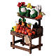 Banco verdura e frutta presepe napoletano 6-8 cm s2