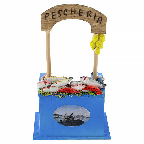 Pescheria banco presepe napoletano 6-8 cm  2