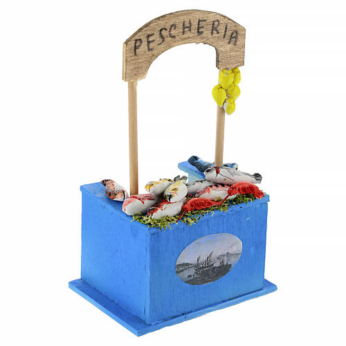 Pescheria banco presepe napoletano 6-8 cm  4