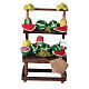 Verkaufsstand mit Wassermelonen, Krippenzubehör, neapolitanischer Stil, für 6-8 cm Krippe s1