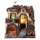 Village set 1700s style 50x50x40 cm Neapolitan nativity 14 cm s1