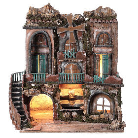 Borgo 700 60x50x45 cm presepe napoletano 10-12 cm