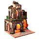 Nativity Scene in 18th century style with oven and fountain 70x60x50 cm for 16-18 cm characters s6