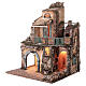 Presepe stile 700 forno fontana 70x60x50 cm per statuine 16-18 cm s3